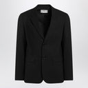 Ami Paris Single-Breasted Jacket Black Wool