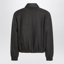 Ami Paris Grey wool Ami De Coeur bomber