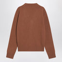 Ami Paris Hazelnut-coloured Ami De Coeur cardigan