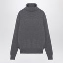 Ami Paris Light grey cashmere turtleneck jumper