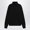 Ami Paris Black turtleneck sweater Ami De Coeur