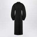 Jil Sander Black double-breasted coat in virgin wool
