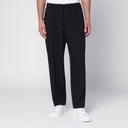Jil Sander Midnight blue pants in technical gabardine