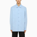 Jil Sander Light blue oversize shirt with pockets