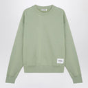 Jil Sander Apple green cotton crew-neck sweatshirt