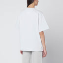 Jil Sander Light grey oversized T-shirt with logo print
