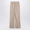 Loulou Studio Beige wool and cashmere trousers