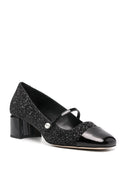 Jimmy Choo Elisa 45 Leather Glitter Pumps - Allure Absolue