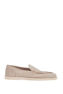 John Lobb men's suede lace-up shoes in sand with flexible sole - Allure Absolue