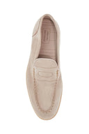 John Lobb men's suede lace-up shoes in sand with flexible sole - Allure Absolue