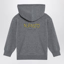 KENZO Grey cotton blend hooded jumper