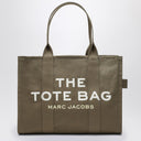 Marc Jacobs Slate green canvas large Tote Bag