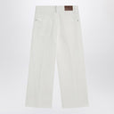 Brunello Cucinelli White cotton trousers