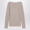 Brunello Cucinelli Sparkling striped sweater in cashmere and silk
