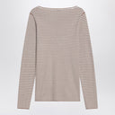 Brunello Cucinelli Sparkling striped sweater in cashmere and silk