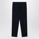 Brunello Cucinelli Navy blue corduroy drawstring pants