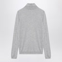 Brunello Cucinelli Light grey turtleneck in cashmere blend