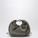 Brunello Cucinelli Hobo Brioche Bag in Grey/Sage Green Suede