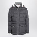 Brunello Cucinelli Grey wool flannel jacket