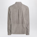 Brunello Cucinelli Khaki leather shirt