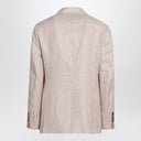 Brunello Cucinelli Papaya-colored Prince of Wales jacket
