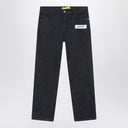 Off White Off-White™ Black Diagonal sponge-effect jeans
