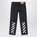 Off White Off-White™ Black Diagonal sponge-effect jeans