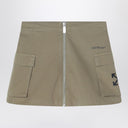 Off White Off-White™ Khaki cotton zip skirt