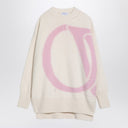 Off White Off-White™ Cream/pink over sweater in wool Off White