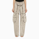 Off White Off-White™ Oversized cargo jeans in burnt denim