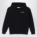 Palm Angels Black hoodie with logo