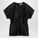 Loulou Studio Black T-shirt in linen and silk
