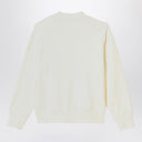 Palm Angels Ivory cotton sweatshirt with logo print