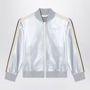 Palm Angels Track silver zip sweatshirt