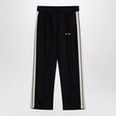 Palm Angels Anthracite grey linen sports trousers