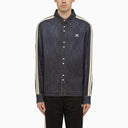Palm Angels Blue denim Monogram shirt-jacket