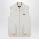 A.P.C. White fleece zipped waistcoat