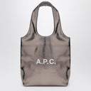 A.P.C. Small metallic silver Ninon tote bag