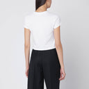 Camiseta corta blanca Maison Kitsuné con parche de logo