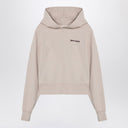 Palm Angels Logo hoodie light beige