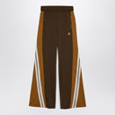 Palm Angels Brown/ochre colour-block wide trousers