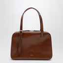 A.P.C. Virginia Box bag coffee color in leather
