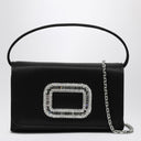 Bolso Micro Pilgrim de satén negro ROGER VIVIER