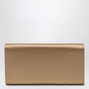 Bolso de mano tipo clutch ROGER VIVIER de satén beige Efflorescence con hebilla