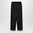 Loulou Studio Black Reed fringed trousers