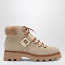 Botines tipo camionero Viv'' Rangers de ROGER VIVIER en ante beige