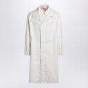 Maison Margiela Single-breasted trench coat ivory in cotton