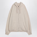 Maison Margiela Oversized écru hoodie with Numeric logo