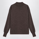 Maison Margiela Brown wool turtleneck sweater