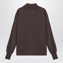 Maison Margiela Brown wool turtleneck sweater